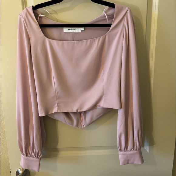 Astr Lilac Long Sleeve Blouse - Valentine’s Day, Romantic, Spring, Feminine - Picture 4 of 11